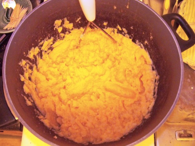 Mashed potatoes, yeah.