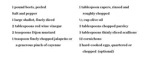 All you need to make this excellent salad.