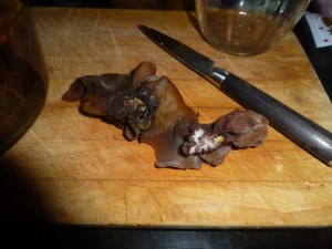 Toss out the nasty tough bits.