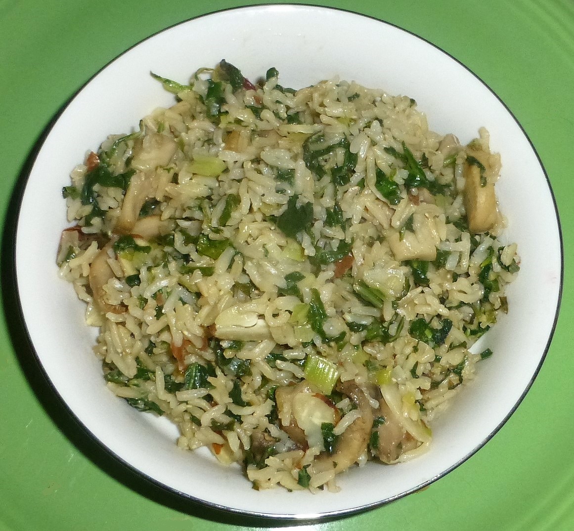 Praying for Grain: Vegan Fried Rice, Mushroom, and Super Greens Bowl ...